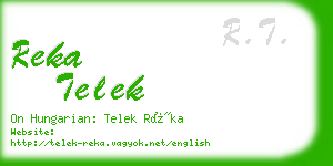 reka telek business card